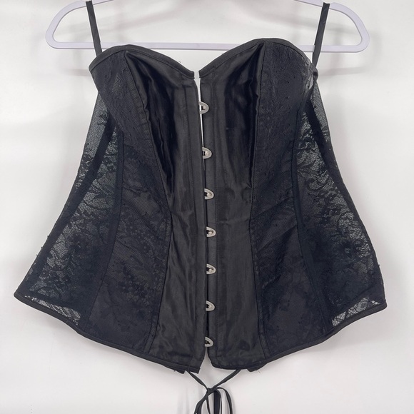 Adore Me Other - Adore me black lace corset lingerie top